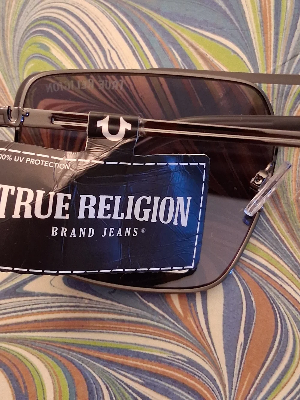 Men's True Religion Blue Mirrored Aviator Sunglasses NWT